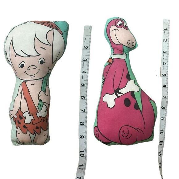 Bam Bam & Dino Vintage 90’s Stuffed Flintstones Collectibles - Picture 7 of 7